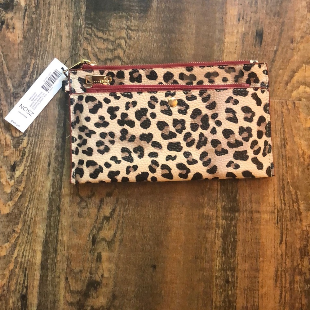 Chico’s leopard print wristlet